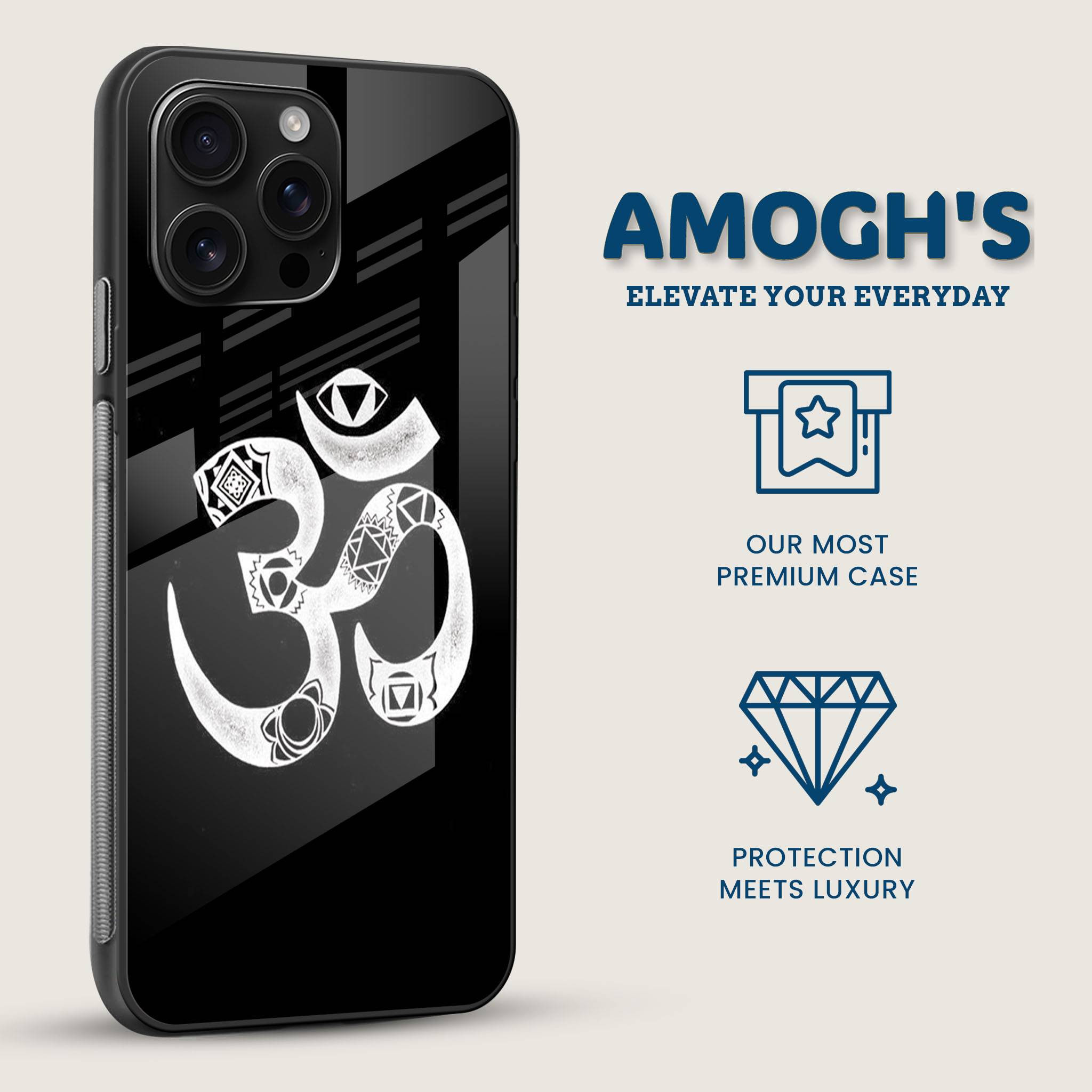 Sacred OM Mobile Back Cover Side Image