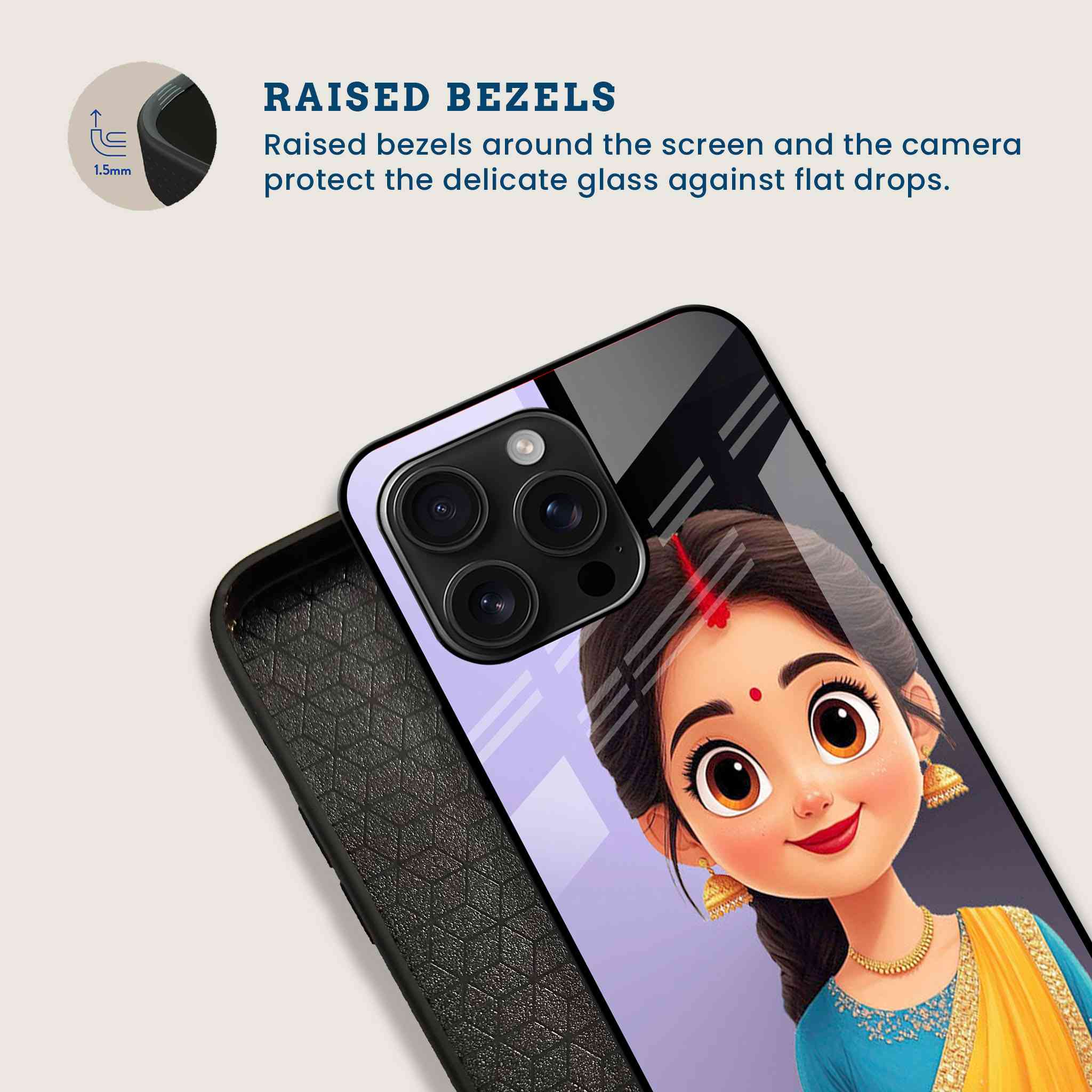 Sanskari Kanya Mobile Back Cover Bezel Image