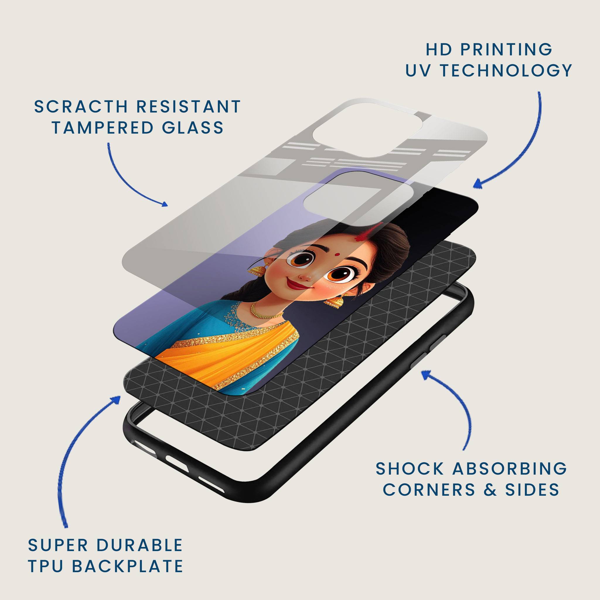Sanskari Kanya Mobile Back Cover Layer Image