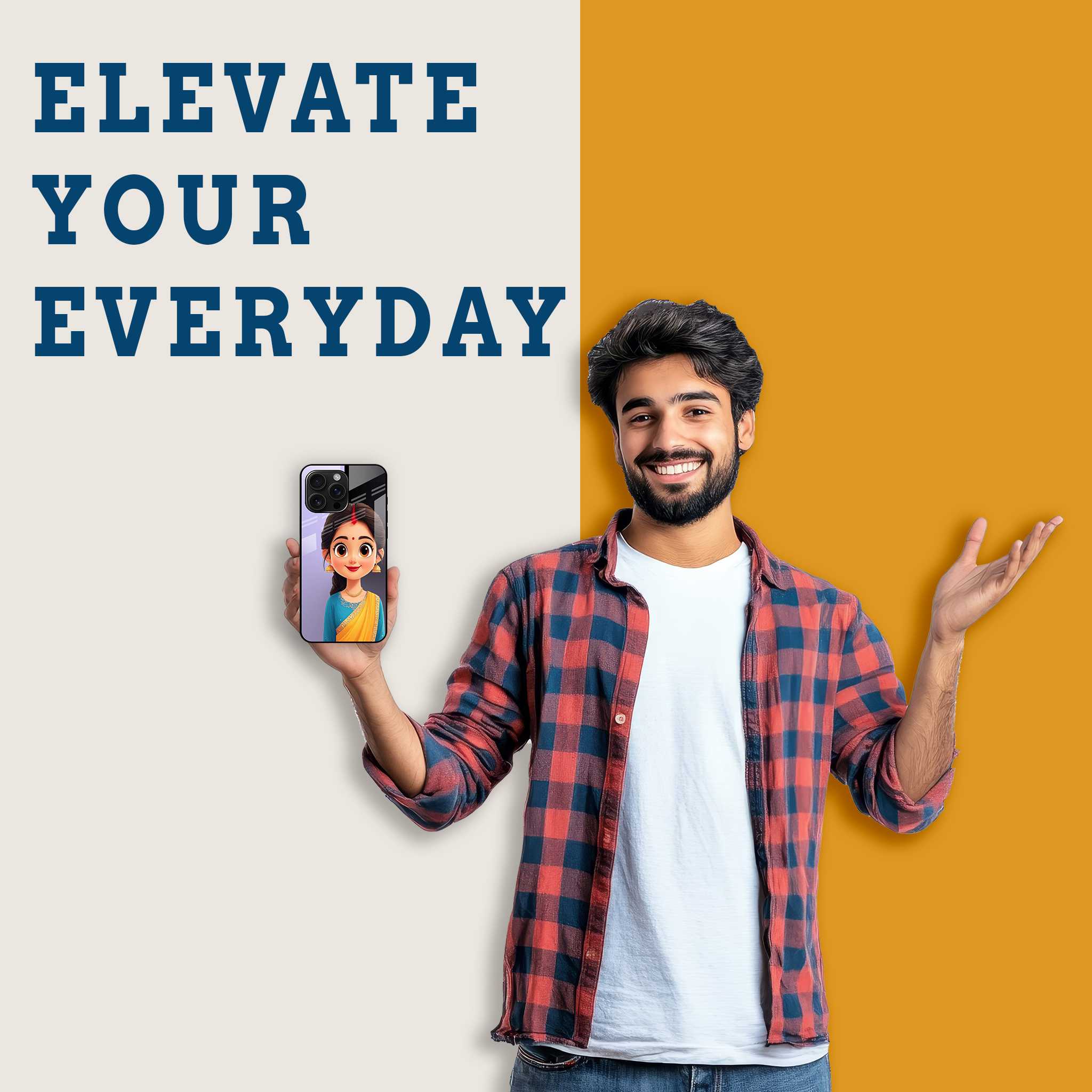 Sanskari Kanya Mobile Back Cover Man Image