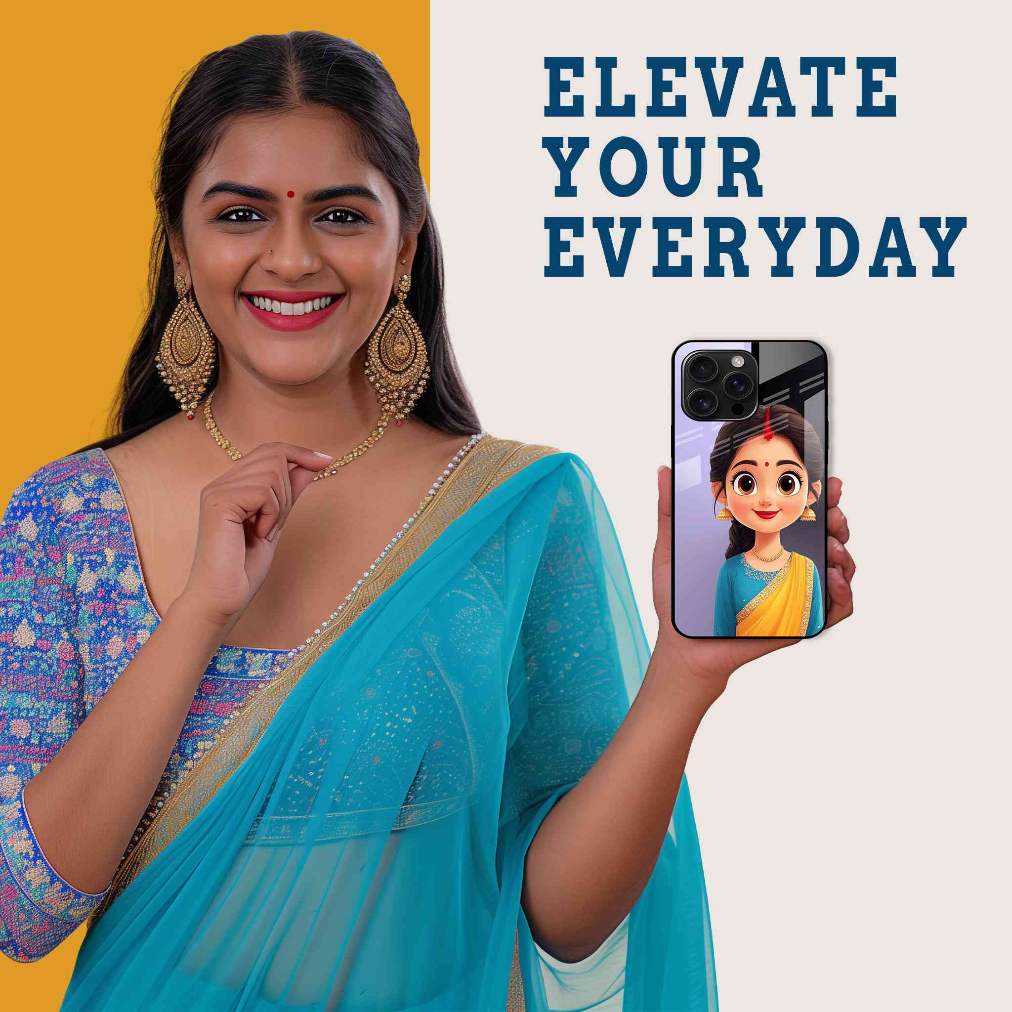 Sanskari Kanya Mobile Back Cover Woman Image