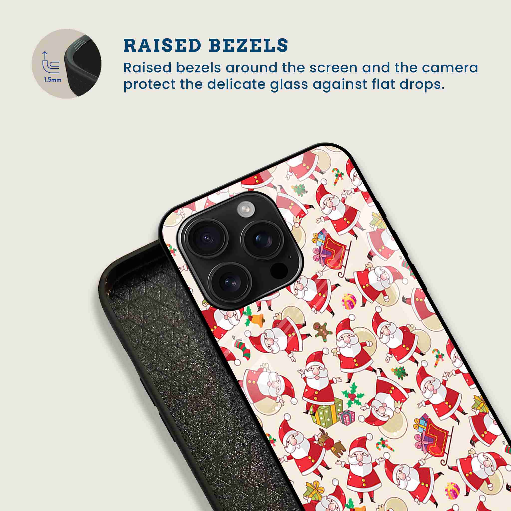 Santa Claus Parade Mobile Back Cover Bezel Image