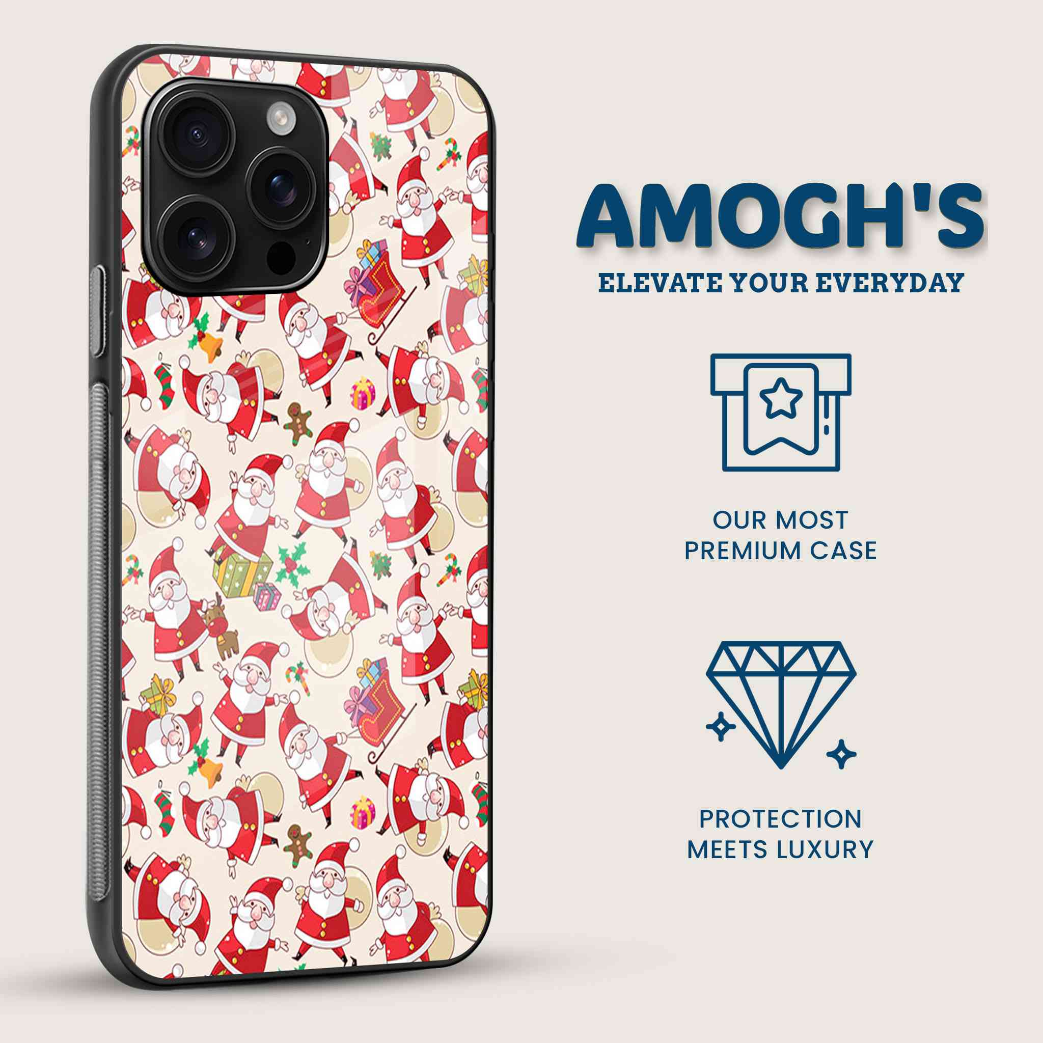 Santa Claus Parade Mobile Back Cover Side Image