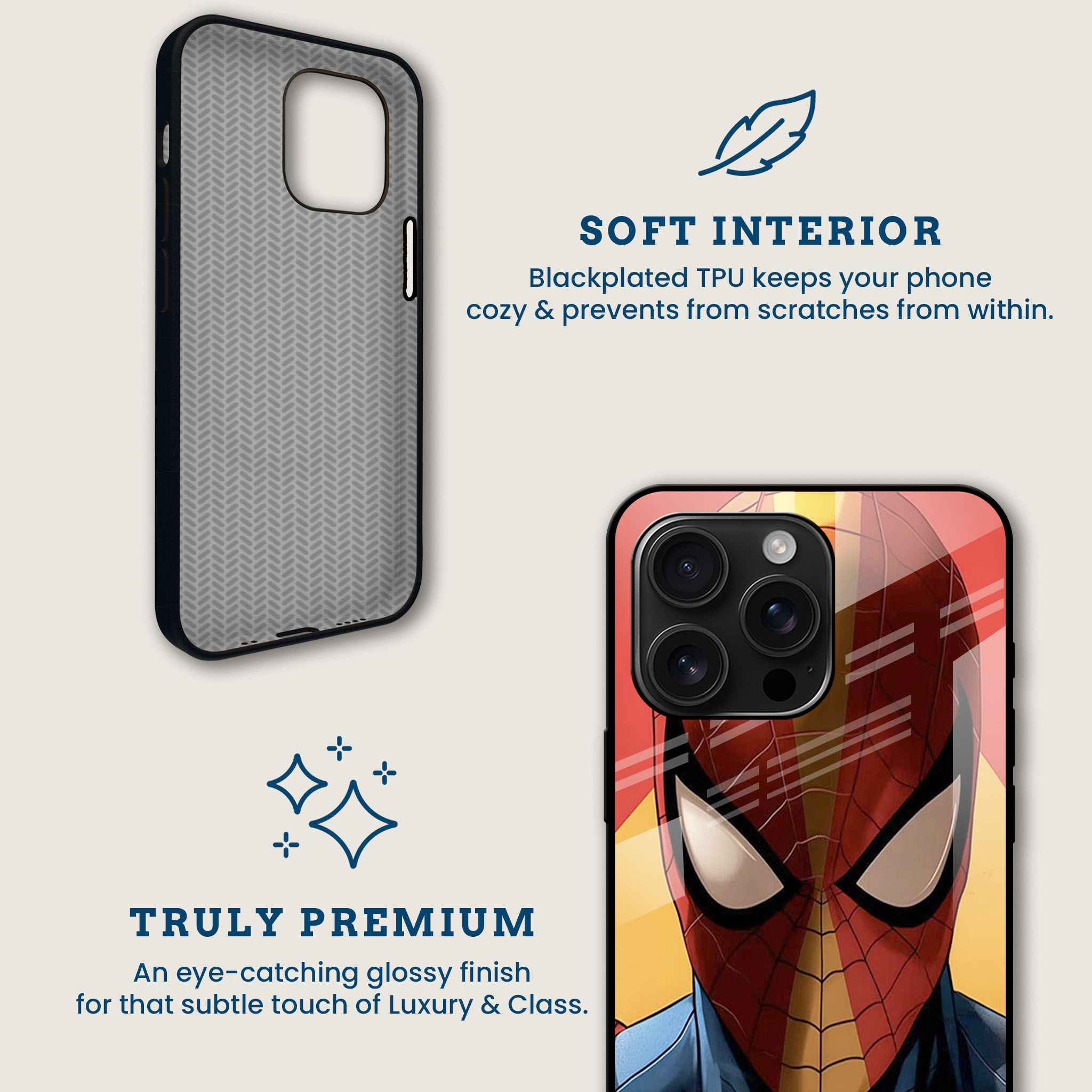 Sassy Spiderman Mobile Back Cover Brand Image