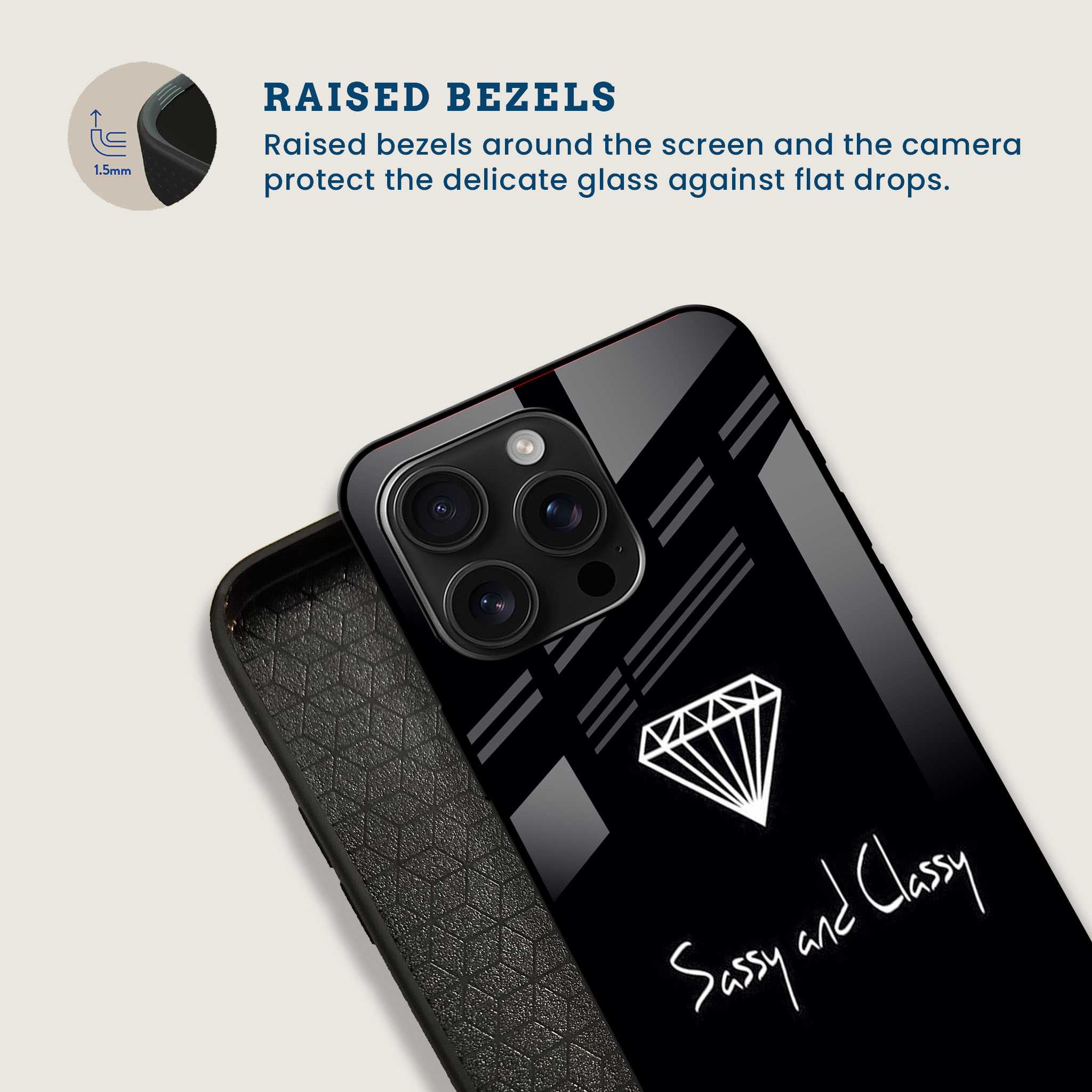 Sassy and Classy Mobile Back Cover Bezel Image