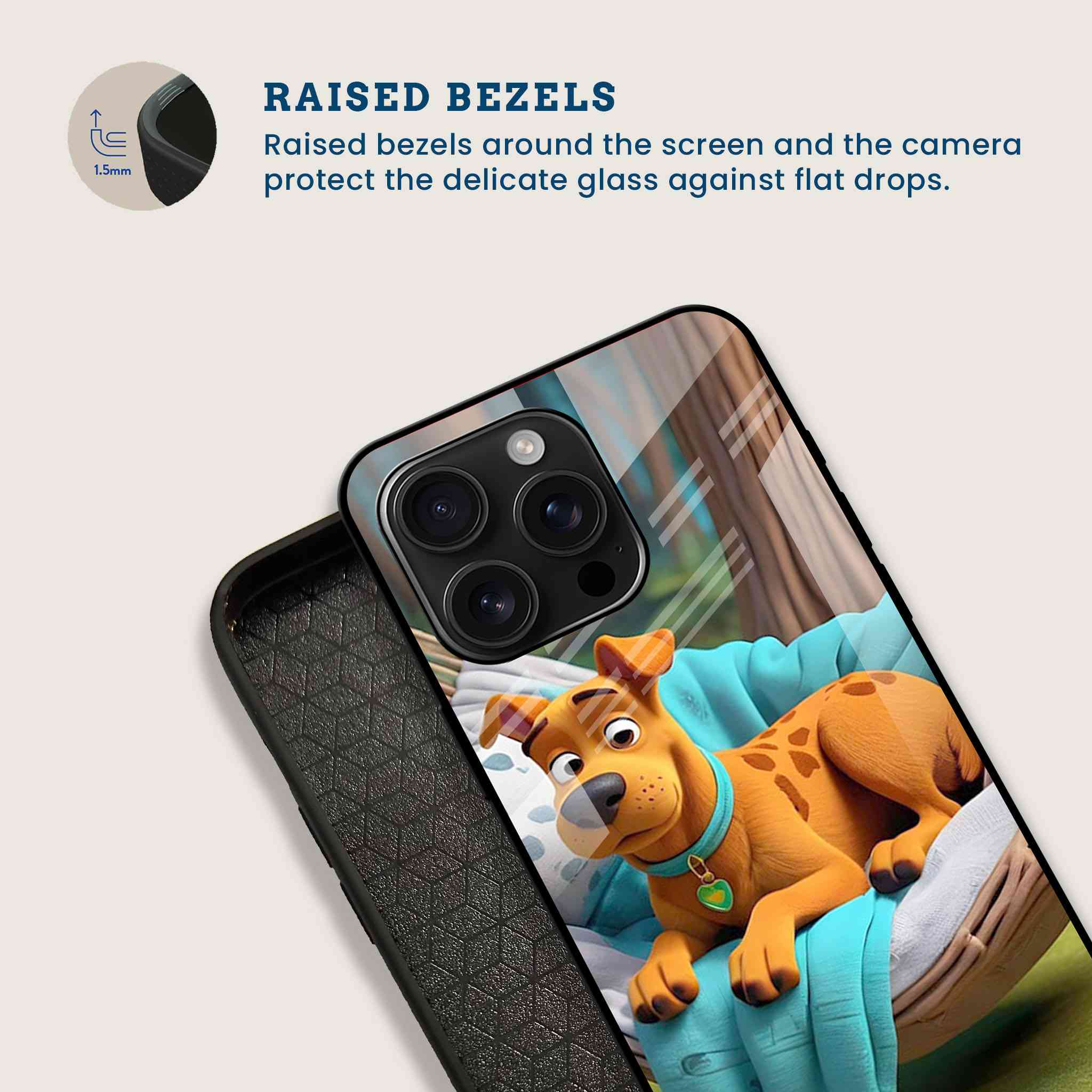Scooby-Doo Chilling Mobile Back Cover Bezel Image