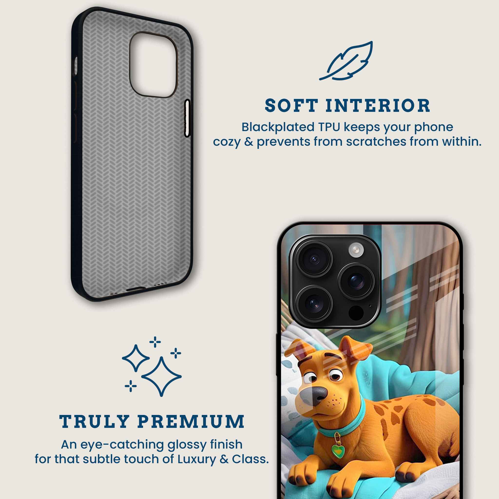Scooby-Doo Chilling Mobile Back Cover Brand Image