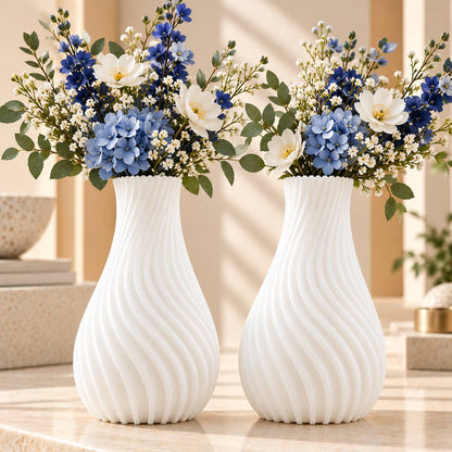 Sculpted Spiral Vase – Modern Statement Décor