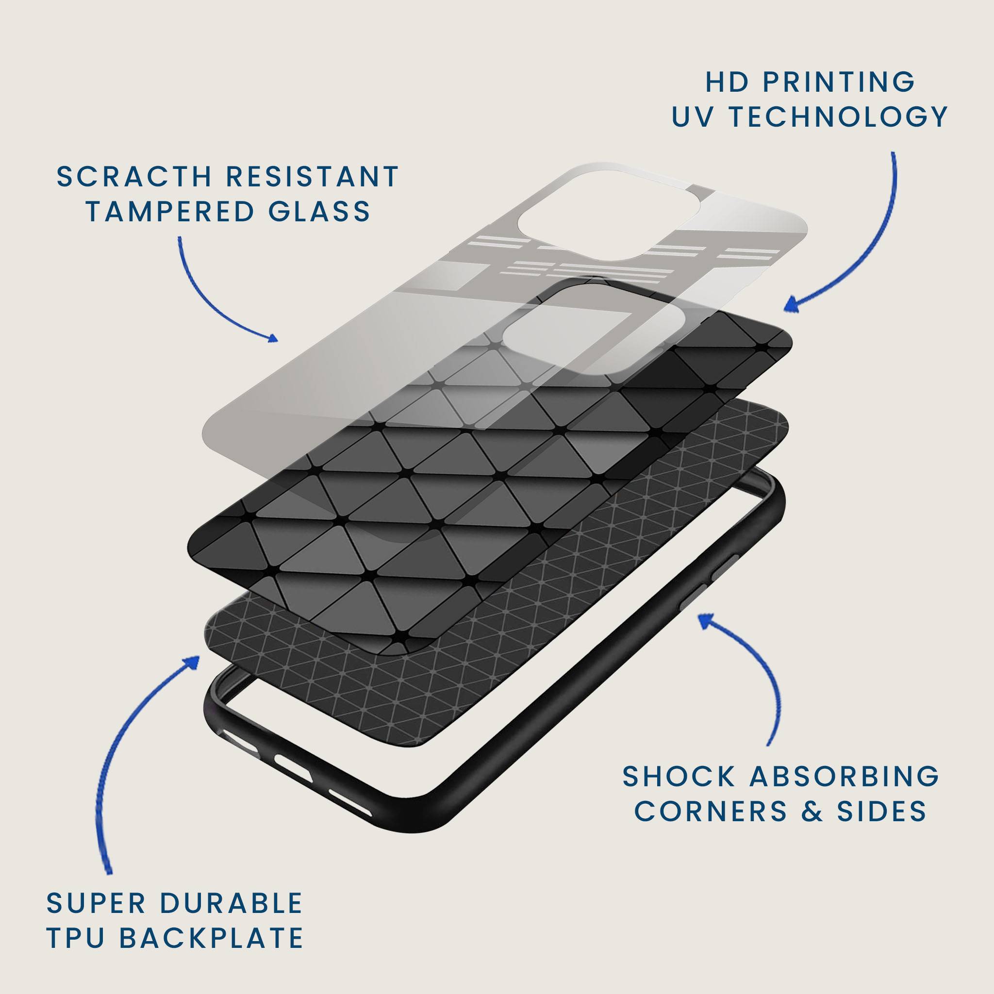 Shadow Pyramid Mobile Back Cover Layer Image
