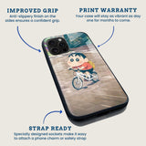 Shinchan The Rider Mobile Back Cover Feature Image