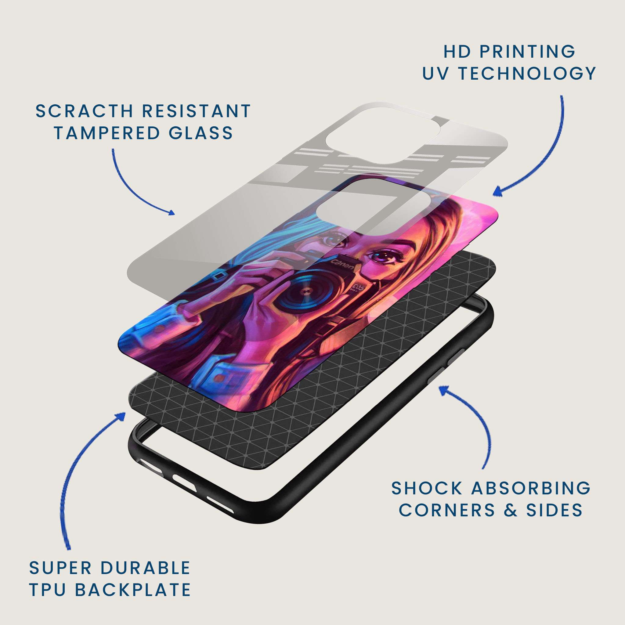 Shutterbug Mobile Back Cover Layer Image