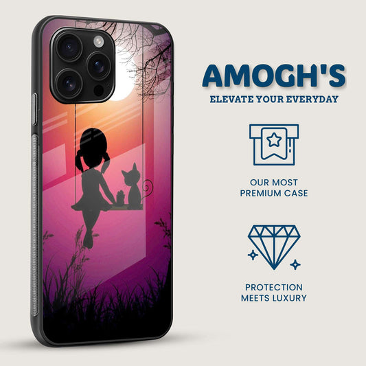 Silhouette Night Mobile Back Cover Side Image