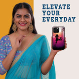 Silhouette Night Mobile Back Cover Woman Image