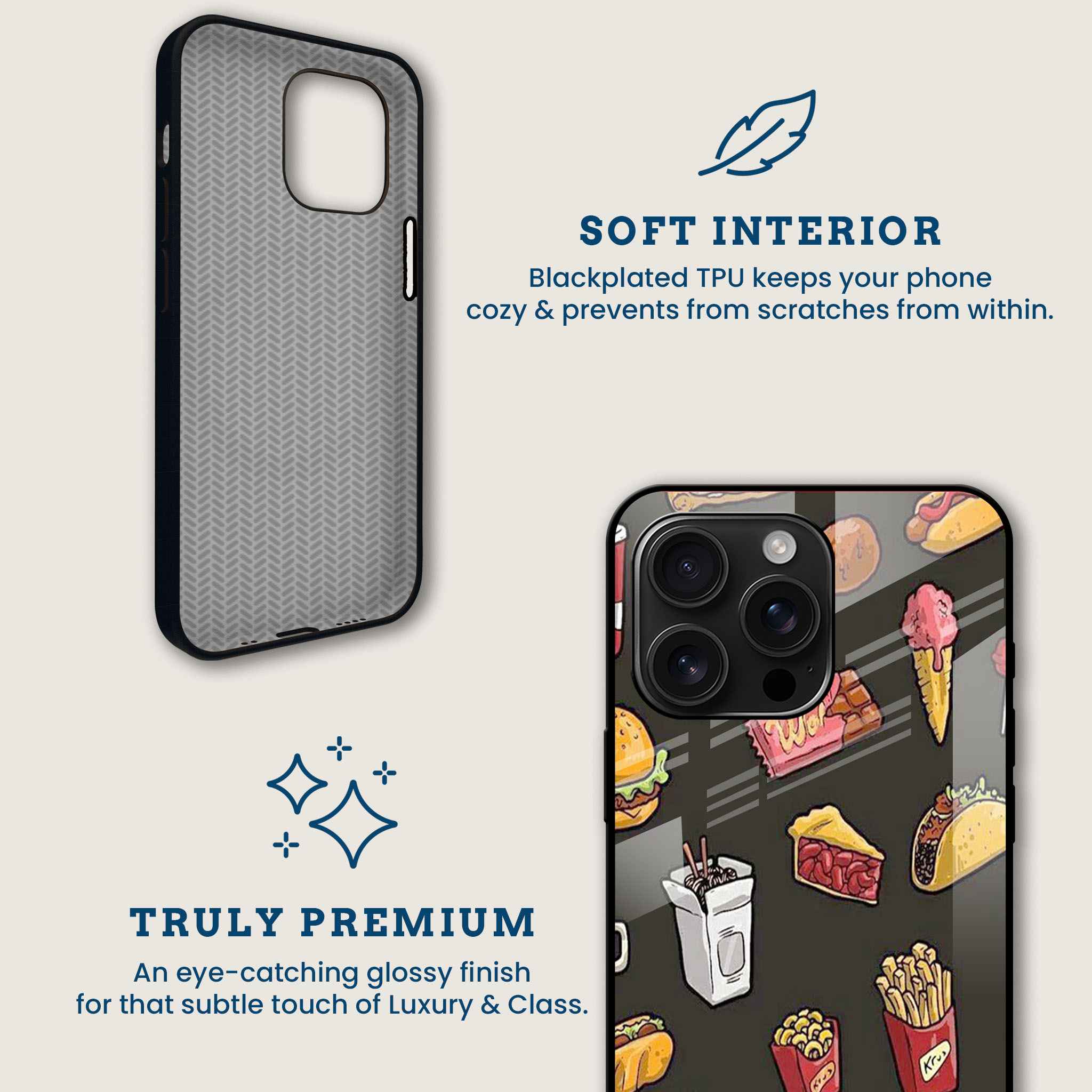 Snack Attack Mobile Back Cover Brand Image