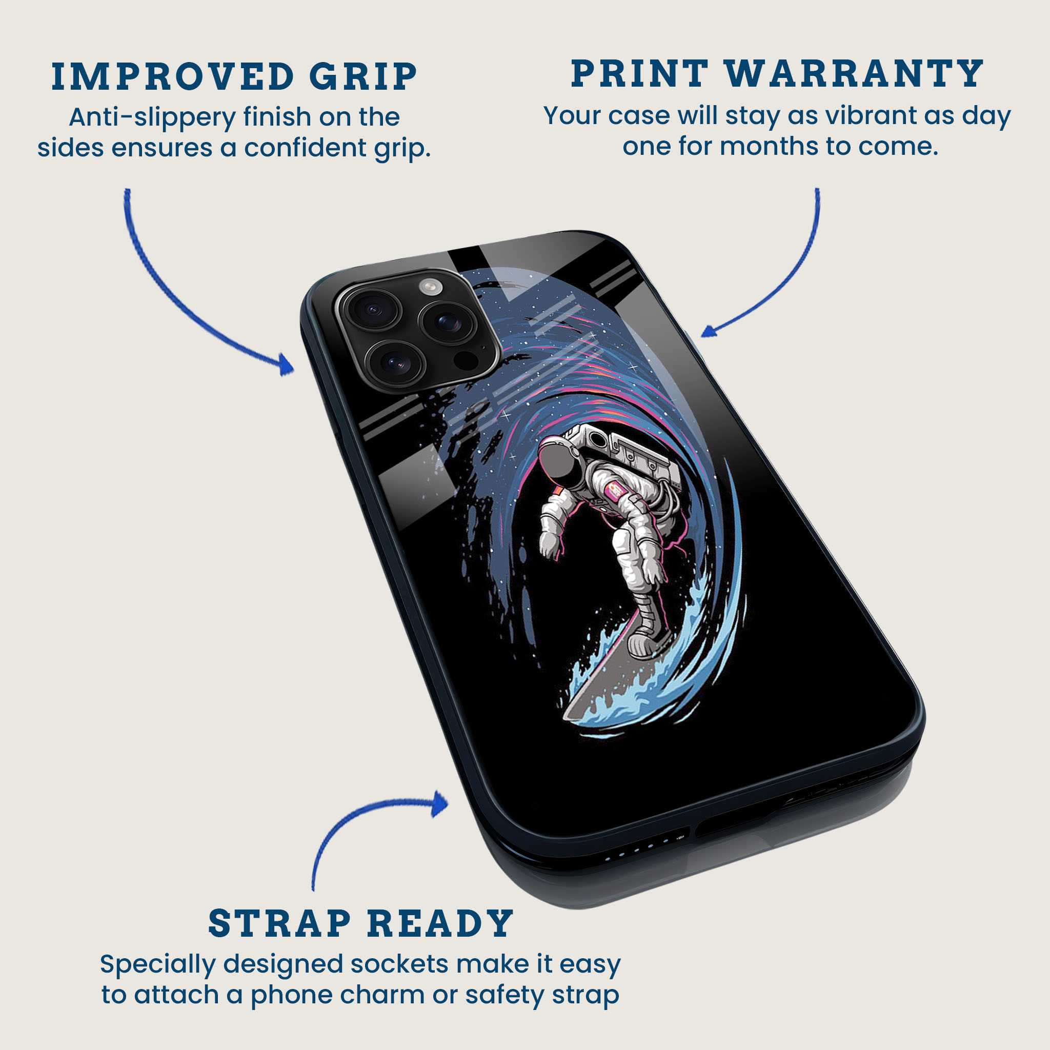 Space Surfer Mobile Back Cover Feature Image
