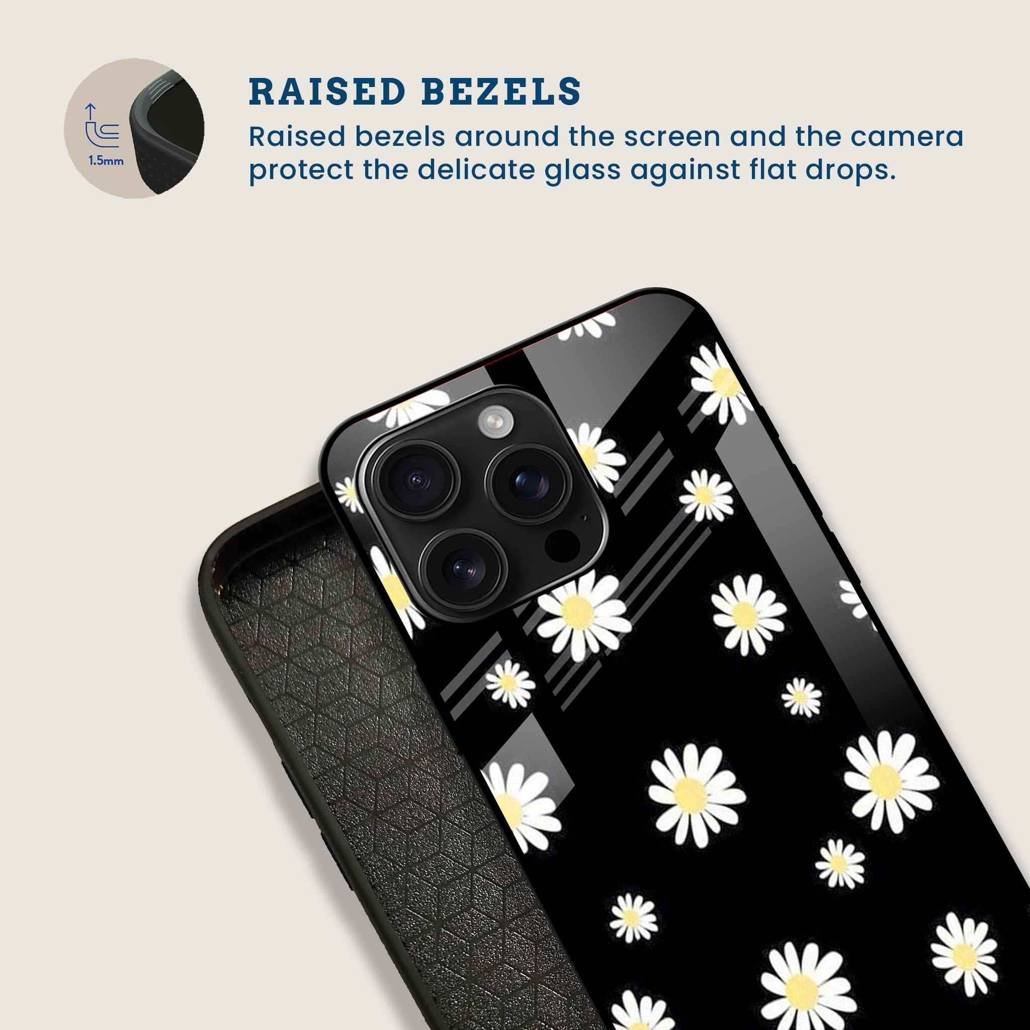 Spring Daisy Mobile Back Cover Bezel Image