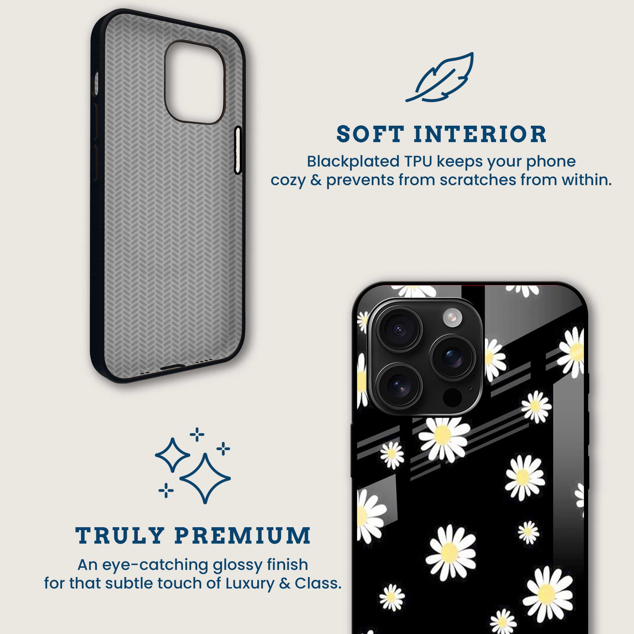 Spring Daisy Mobile Back Cover Brand Image