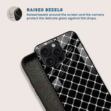 Squared Outlines Mobile Back Cover Bezel Image