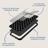 Squared Outlines Mobile Back Cover Layer Image