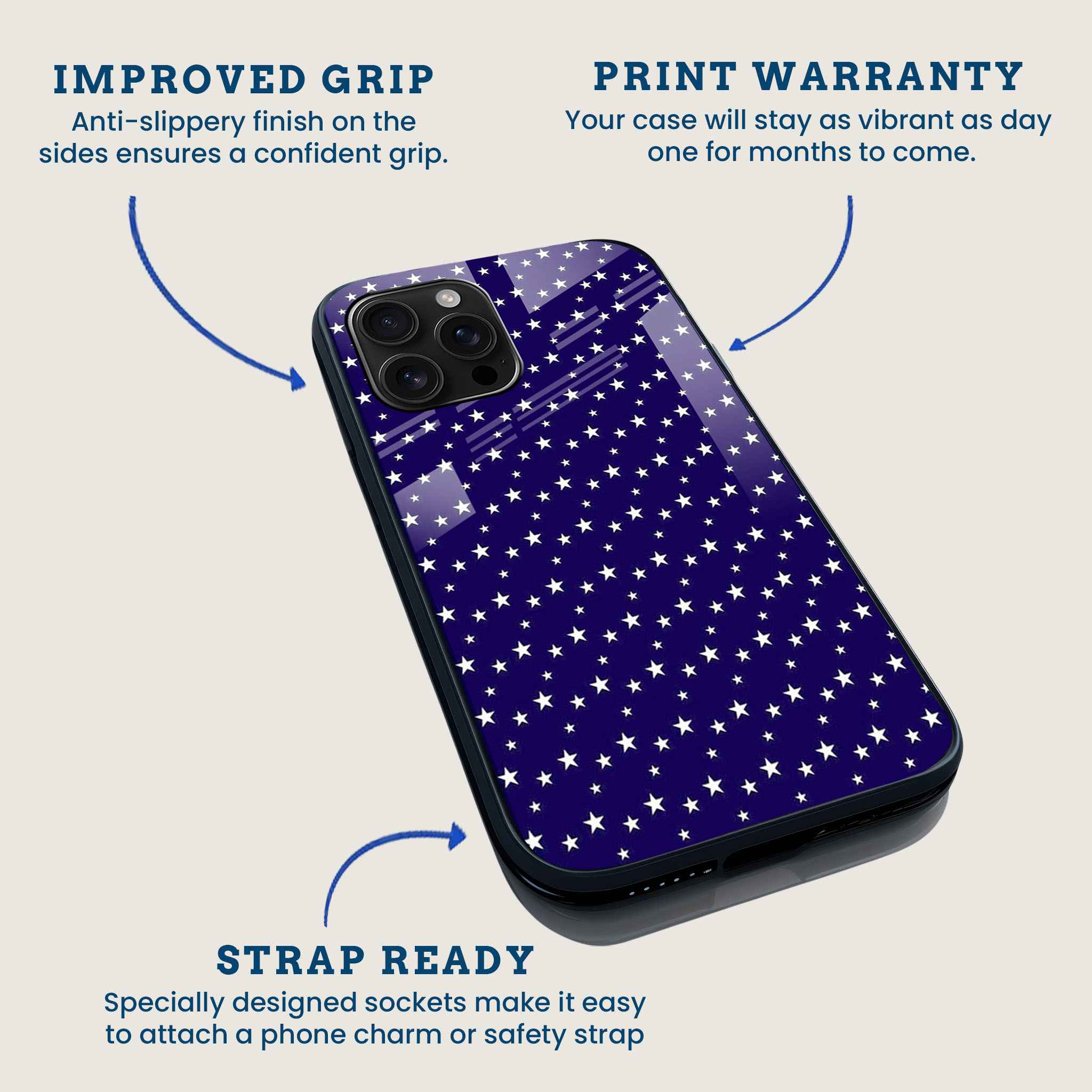 Starry Night Sky Mobile Back Cover Feature Image