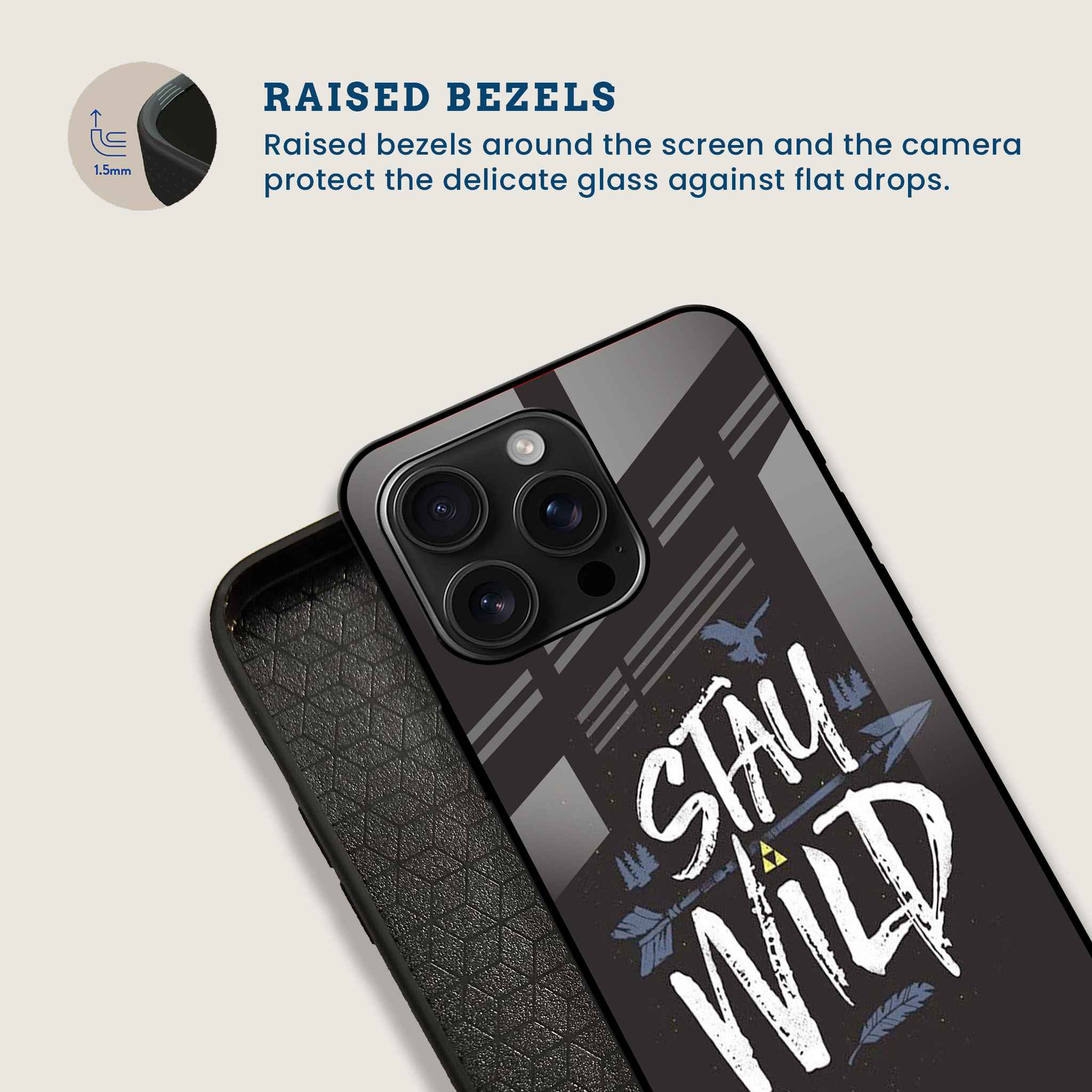 Stay Wild Mobile Back Cover Bezel Image