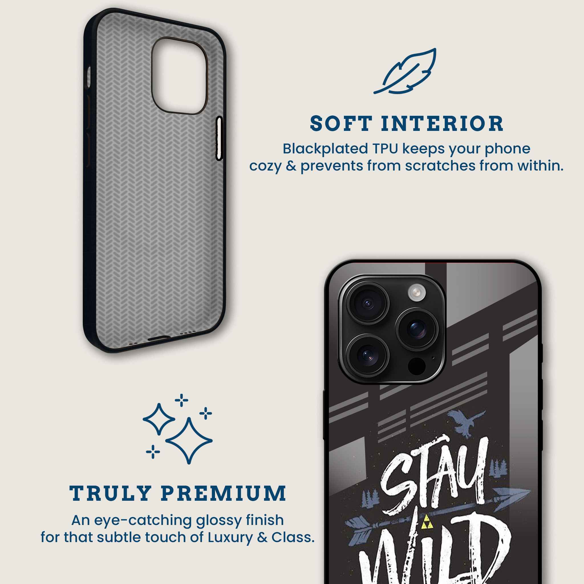 Stay Wild Mobile Back Cover Brand Image