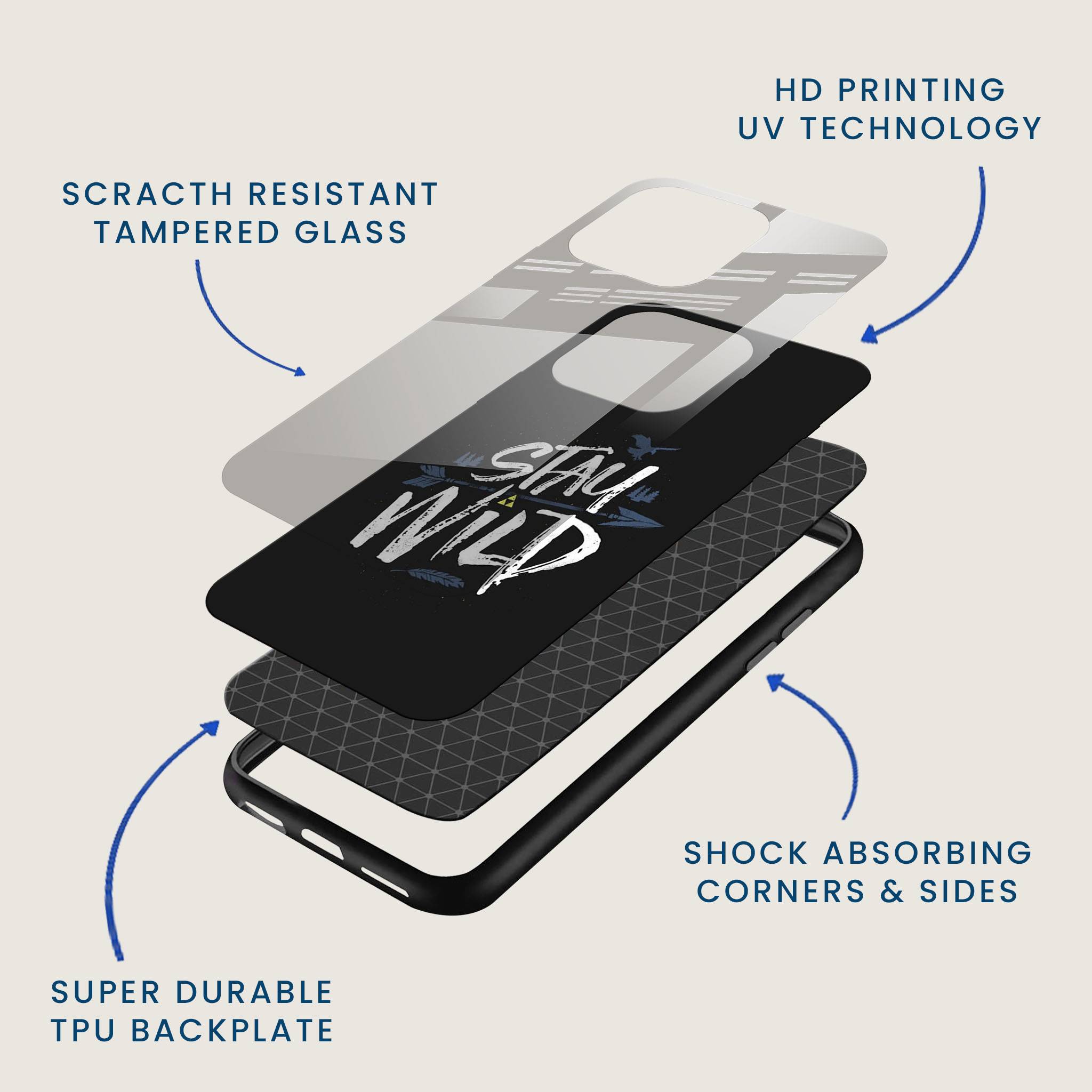 Stay Wild Mobile Back Cover Layer Image
