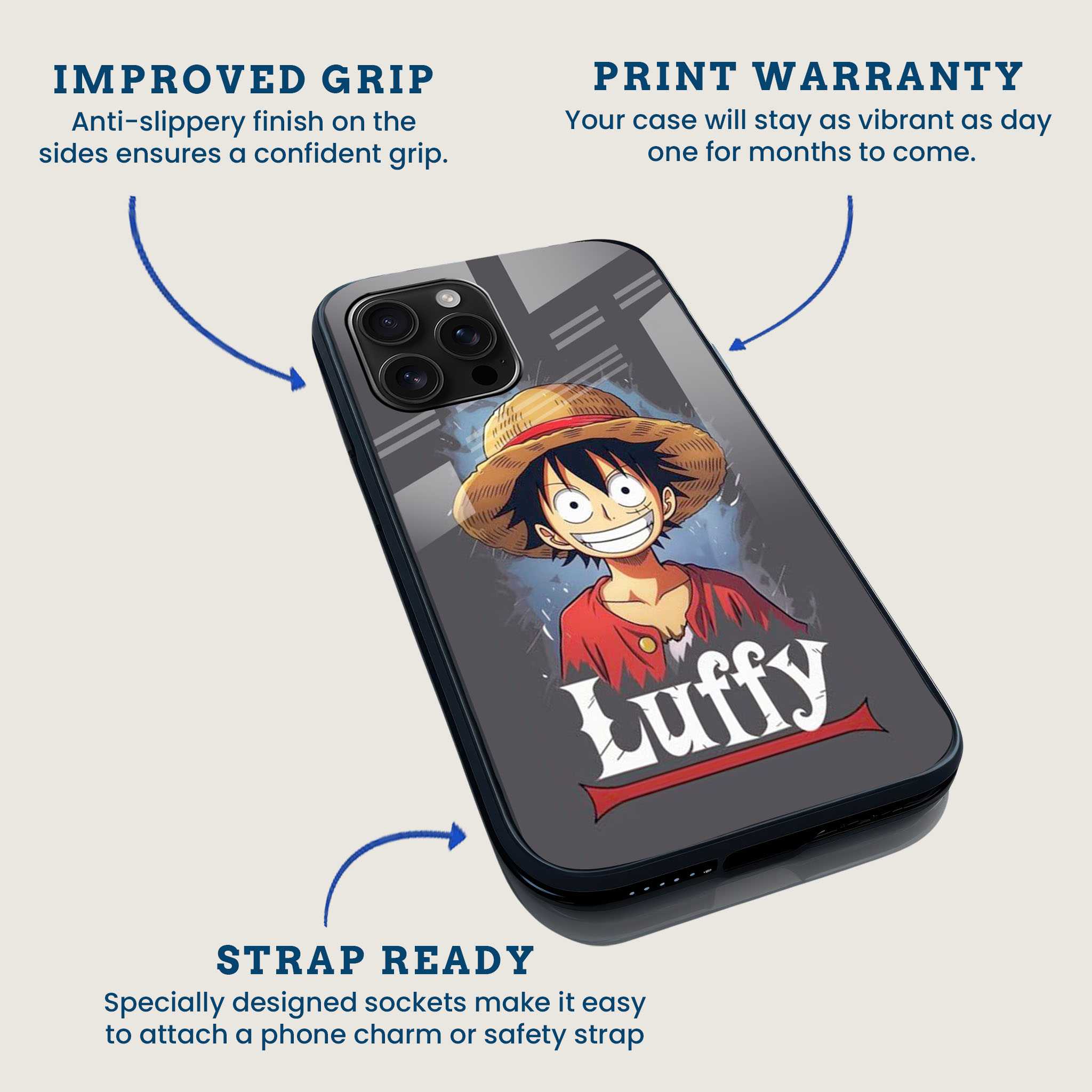 Straw Hat Luffy Mobile Back Cover Feature Image