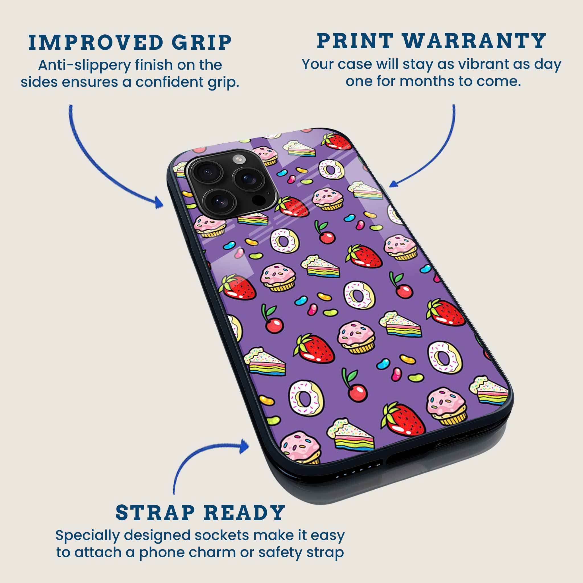 Sugar Rush Doodle Mobile Back Cover Feature Image