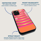 Summer Gold Stripe Mobile Back Cover Feature Image