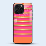 Summer Gold Stripe Mobile Back Cover Main Image