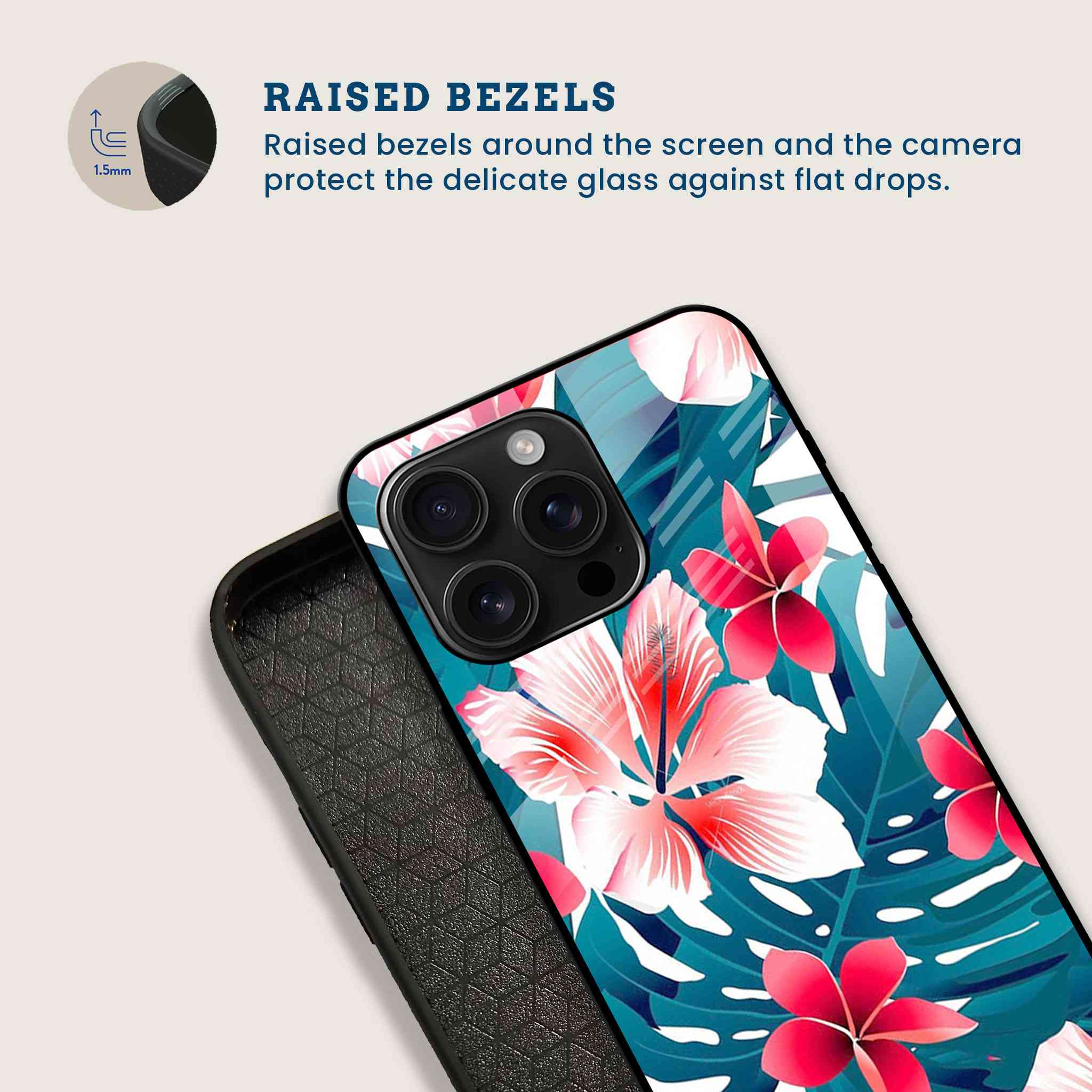 Summer Hibiscus Mobile Back Cover Bezel Image