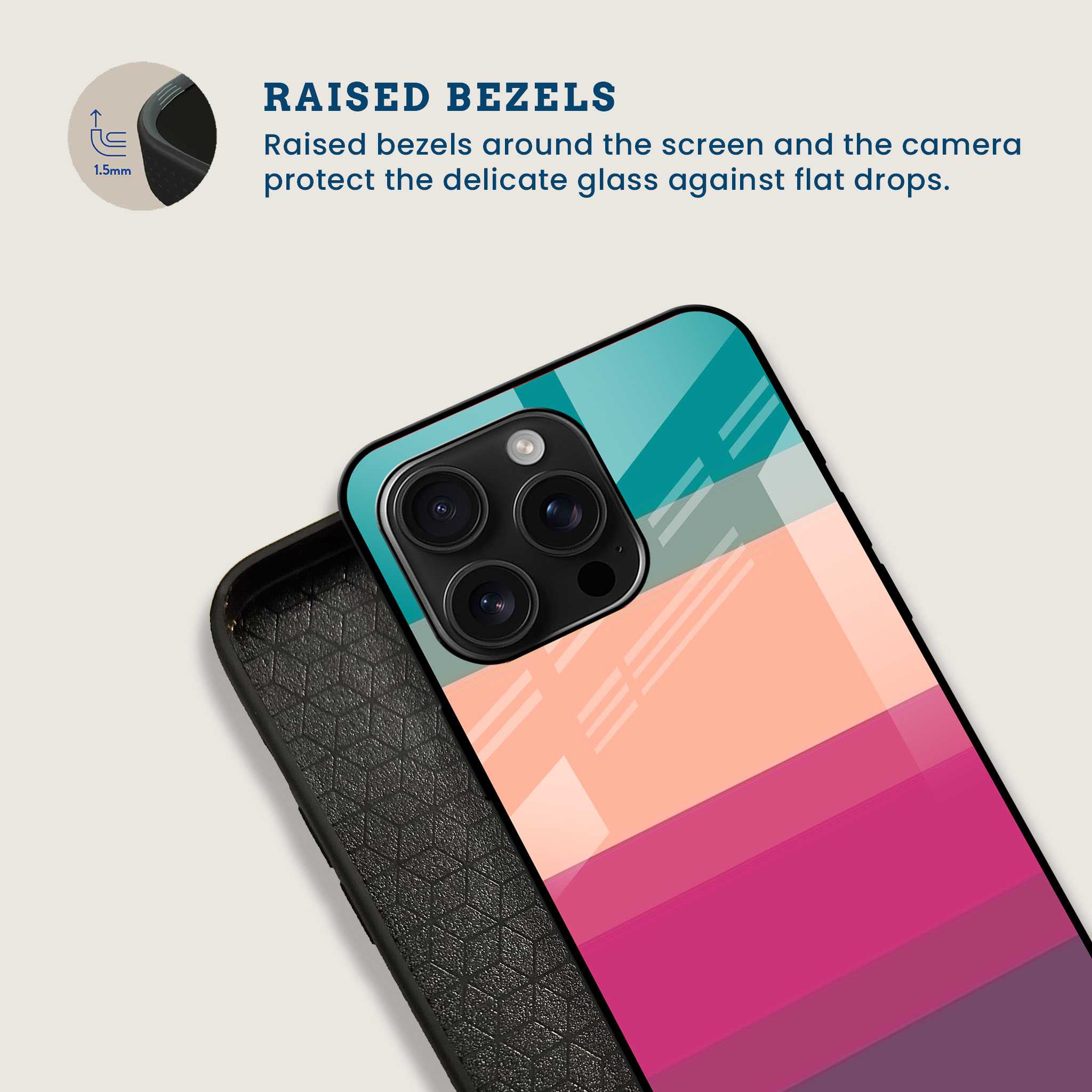 Sunset Hues Mobile Back Cover Bezel Image