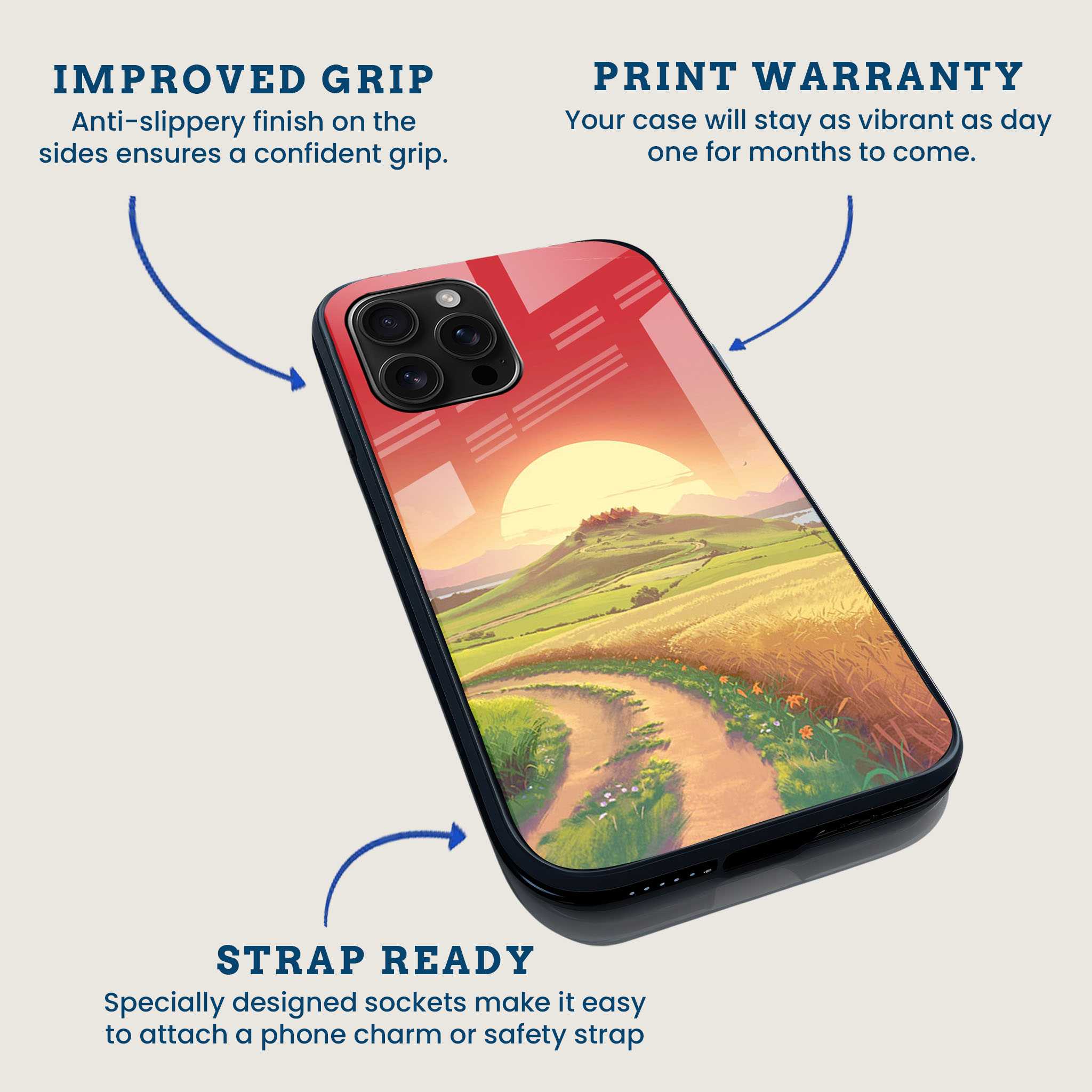Sunset Landscape Mobile Back Cover Feature Image