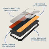 Sunset Stripe Mobile Back Cover Layer Image