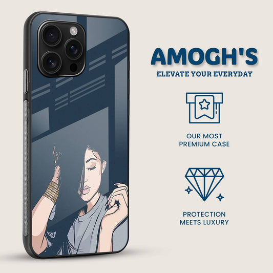 Swag Girl Mobile Back Cover Side Image
