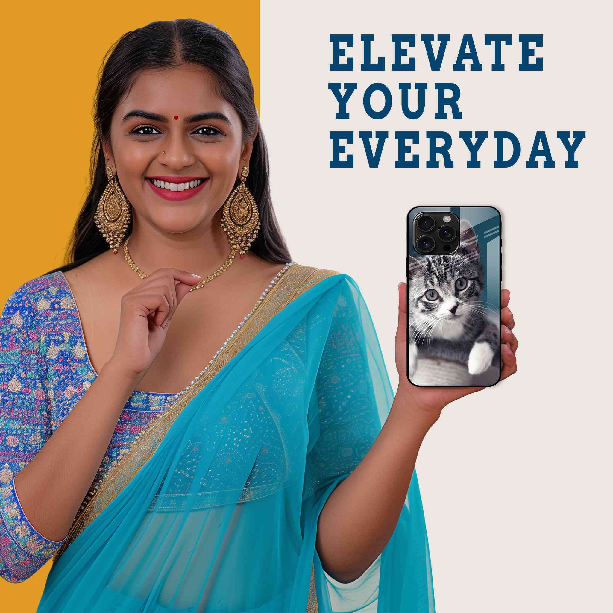 Tabby Cat Mobile Back Cover Woman Image