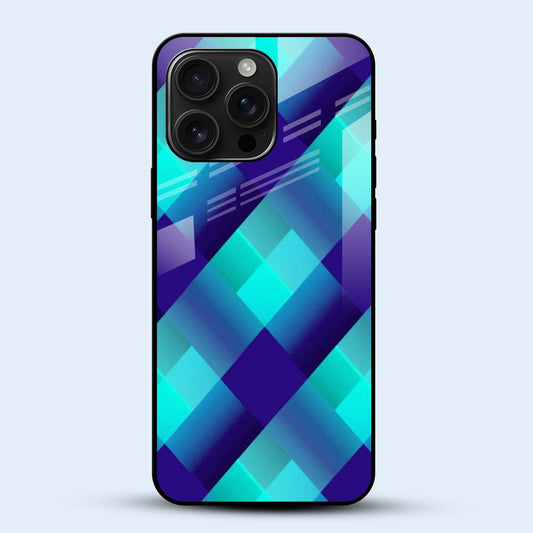 Teal Diamond Mobile Back Cover Main Image