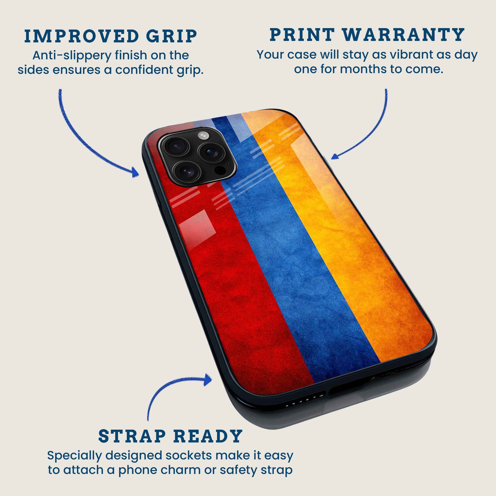 Three Stripes Mobile Back Cover Feature Image