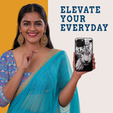 Tiger Gaze Mobile Back Cover Woman Image