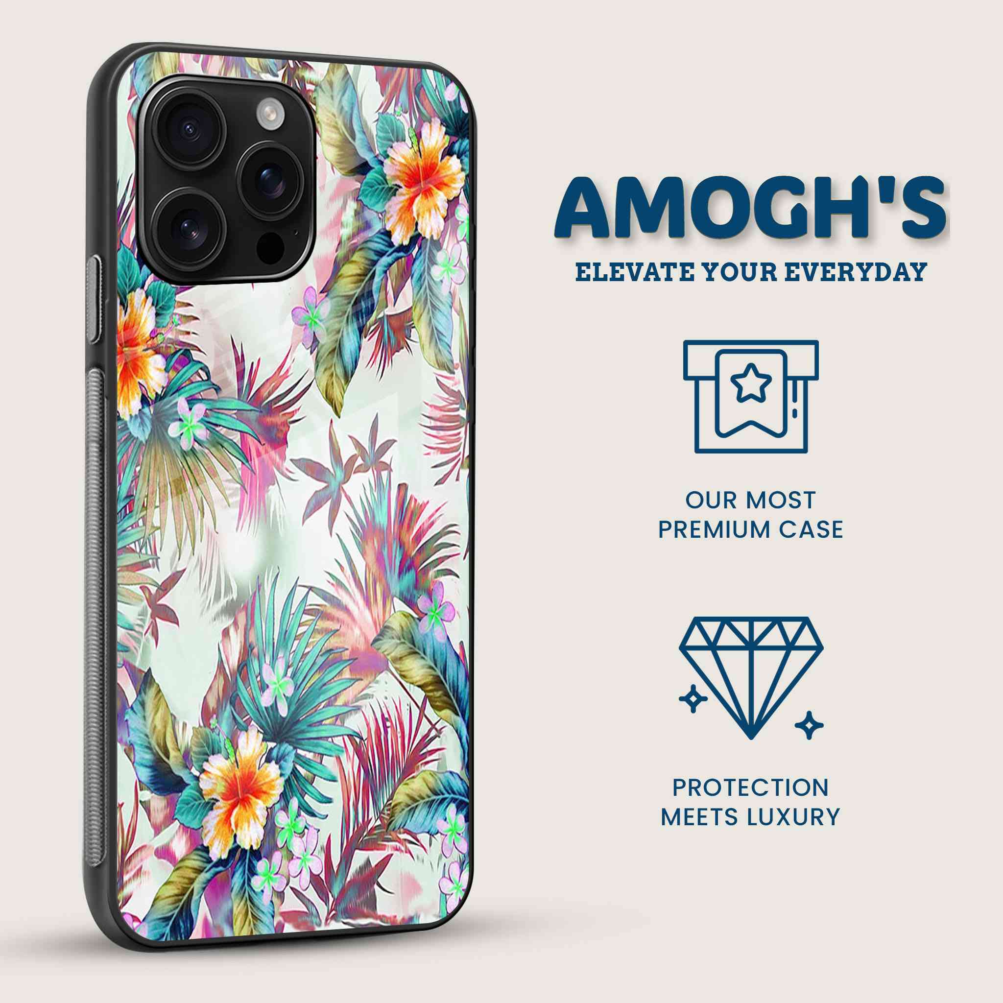 Amoghs Tropical Hawaiian Mobile Back Cover Case Amoghs Tropical Hawaiian Mobile Back Cover Case