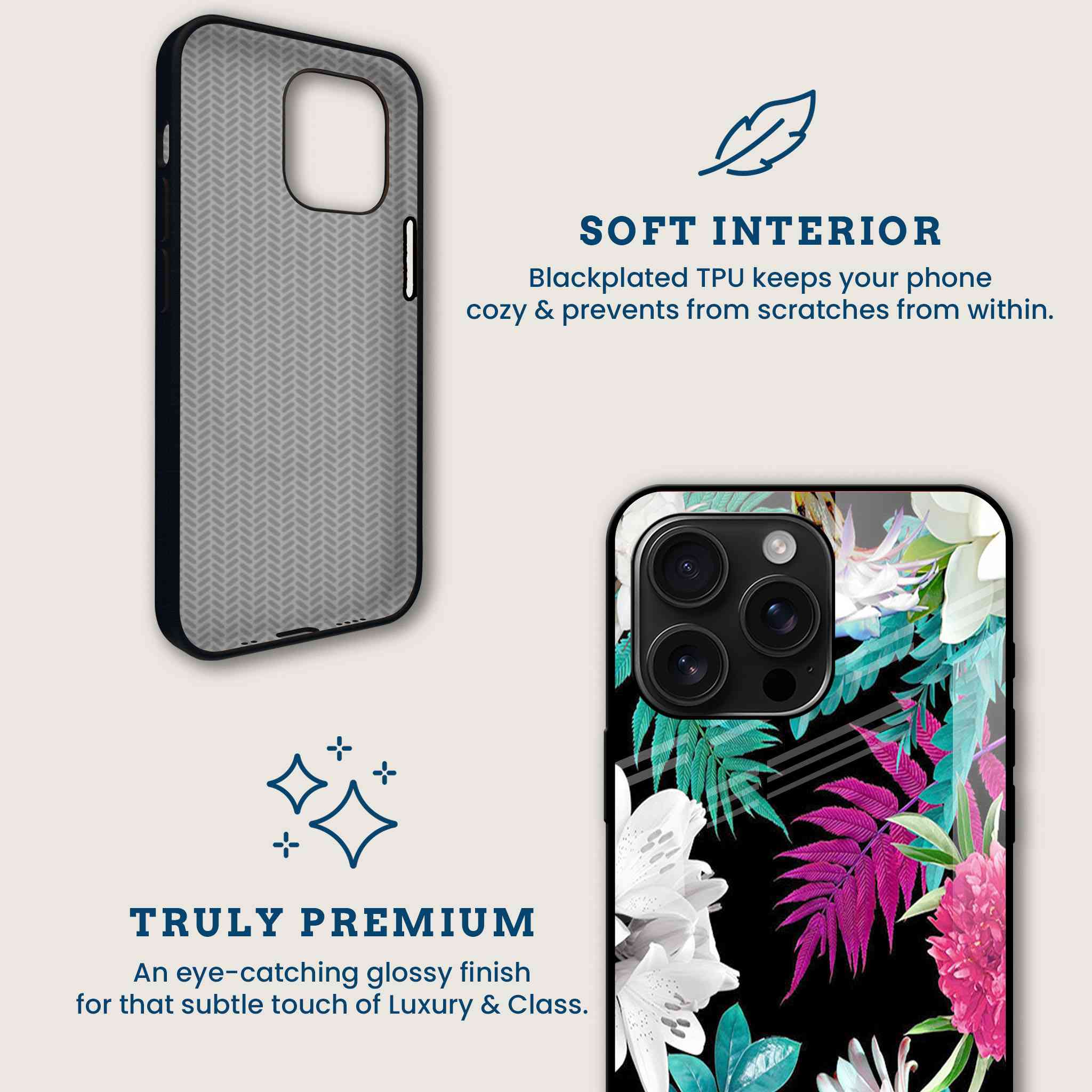 Tropical Noir Mobile Back Cover Brand Image