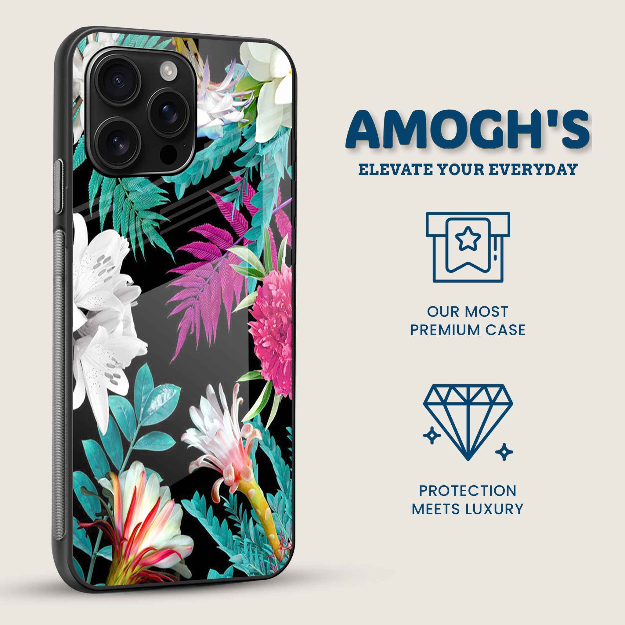 Tropical Noir Mobile Back Cover Side Image