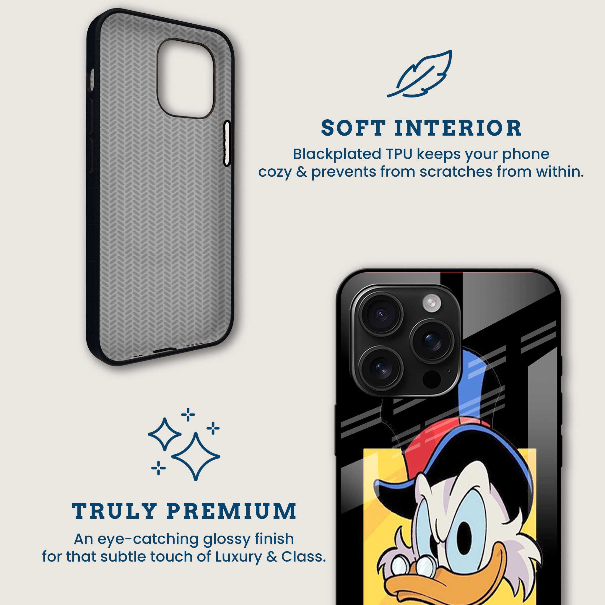 Uncle Scrooge Mobile Back Cover Brand Image