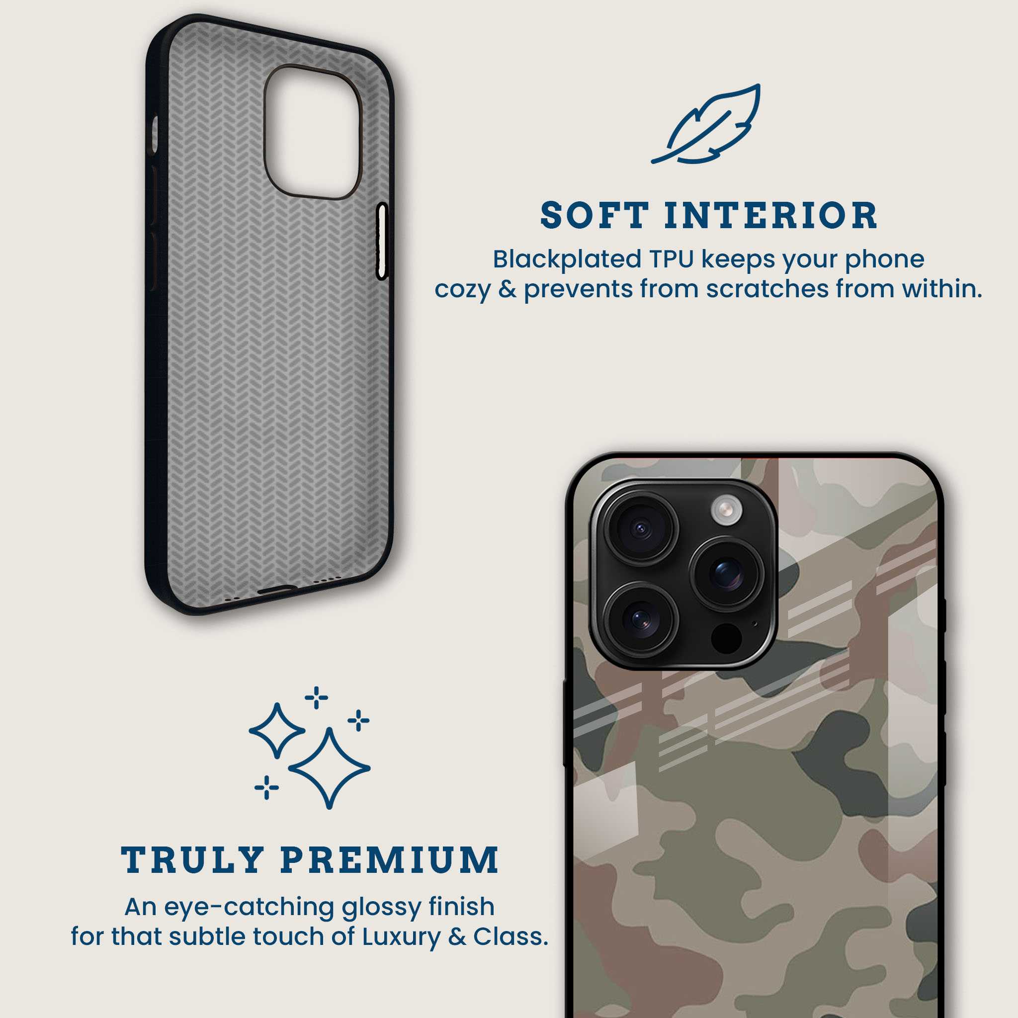 Urban Camo Army Mobile Back Cover Brand Image