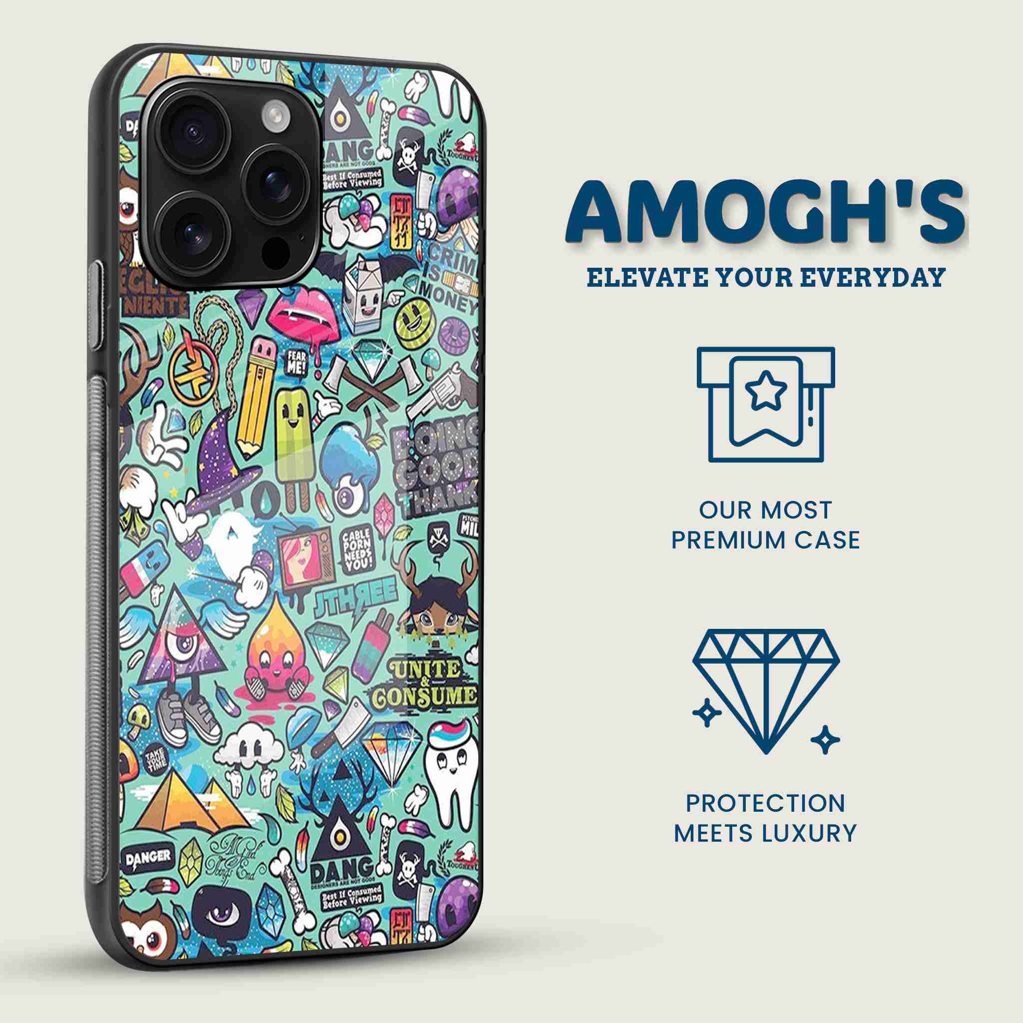 Urban Doodle Graffiti Mobile Back Cover Side Image