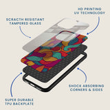 Vibrant Waves Mobile Back Cover Layer Image