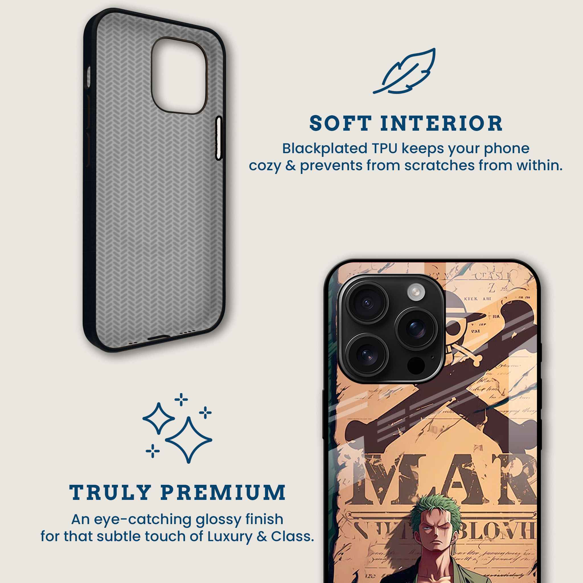 Wanted Zoro Mobile Back Cover Brand Image