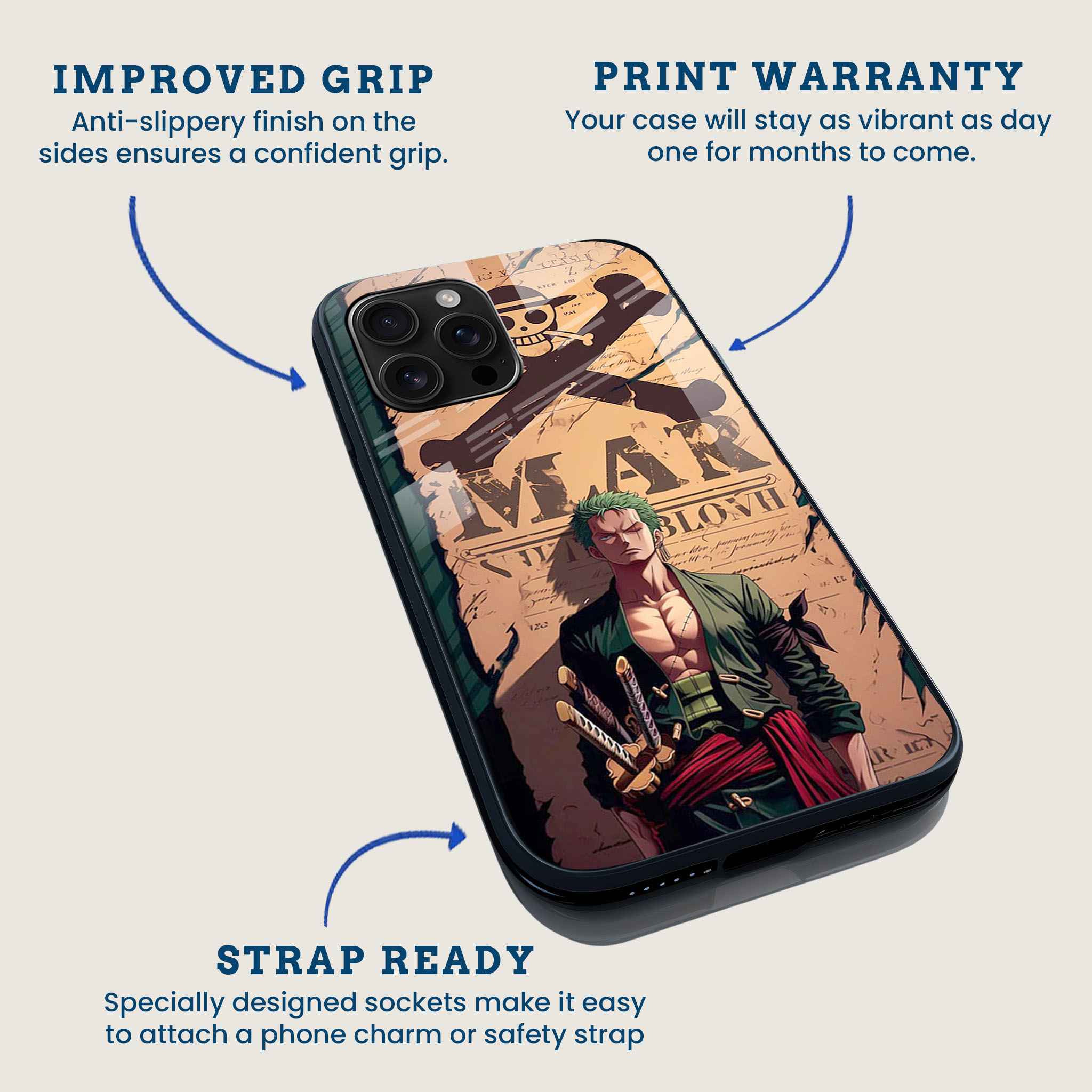 Wanted Zoro Mobile Back Cover Feature Image