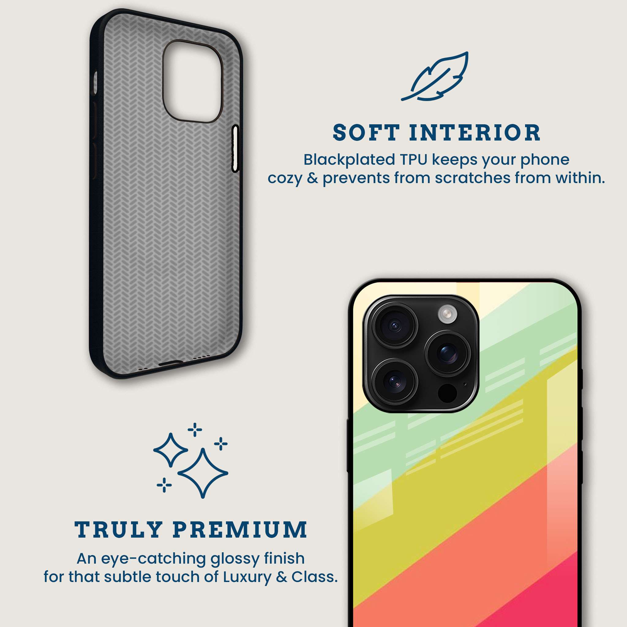 Warm Tone Retro Mobile Back Cover Brand Image